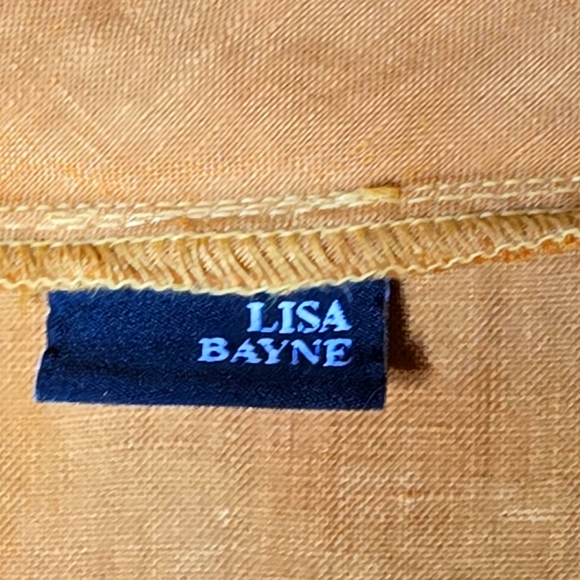 Lisa Bayne Mustard Lagenlook Tunic Dress Size XSmall - Picture 4 of 6